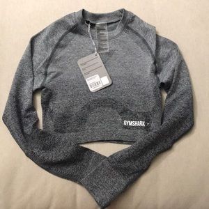 Gymshark grey ombré seamless crop